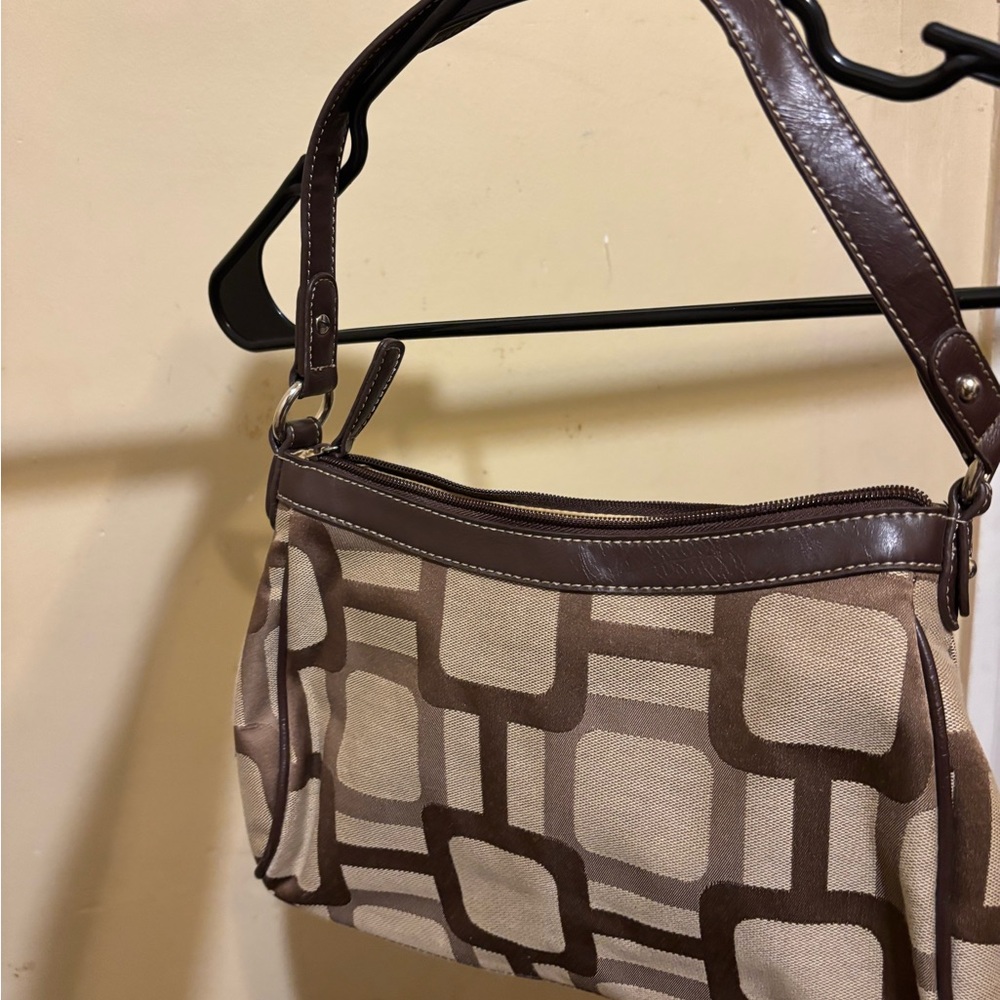 Nine West Brown and Tan Shoulder Bag